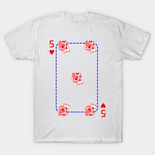 5 of hearts T-Shirt